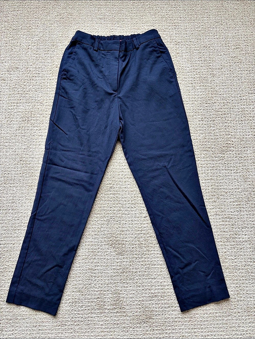 Comptoir des Cotonniers Straight Leg Pants in Blue Size XS